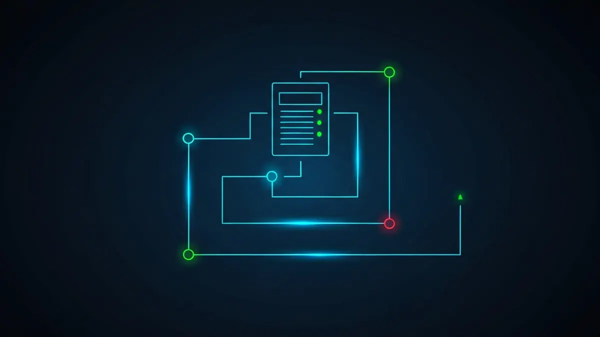 Diagram: A human-readable label mapped to a machine on a network hierarchy — illustrating what is a hostname