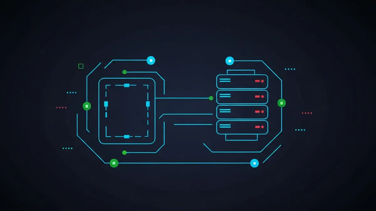 Diagram: An intermediary relay box sitting between a client and a destination server, forwarding requests — illustrating what is a proxy server