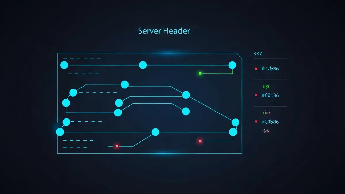 Diagram: A server response with its metadata header fields expanded for inspection — illustrating http headers check
