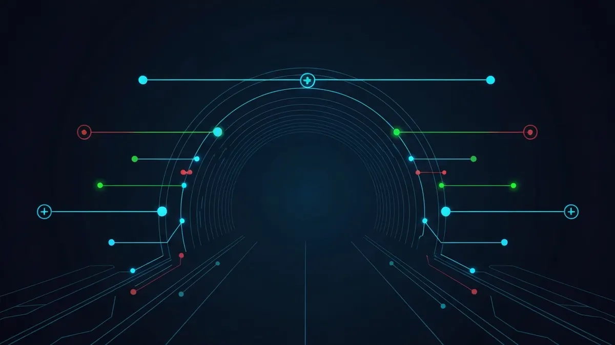 Diagram: A tunnel exit point in a distant region unlocking a regional media catalogue grid — illustrating best vpns for streaming